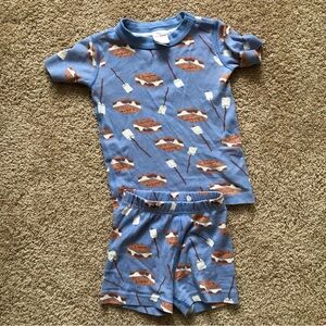 Hanna Andersson Boys pajamas Smores 4T 100 short sleeve pajamas shorties